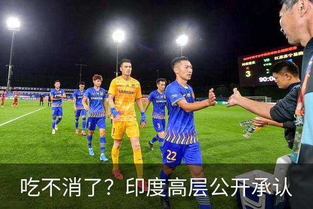 吃不消了？印度高层公开承认